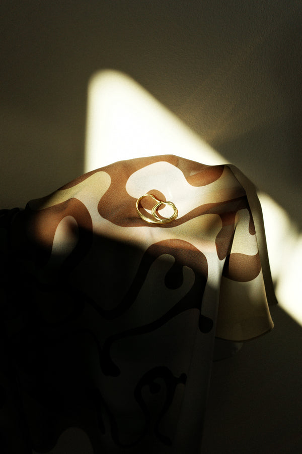 Scarf & Sculpted Ring Set : Daniela Doe X Crush Jewel - Designed & Made in Malmö & Barcelona