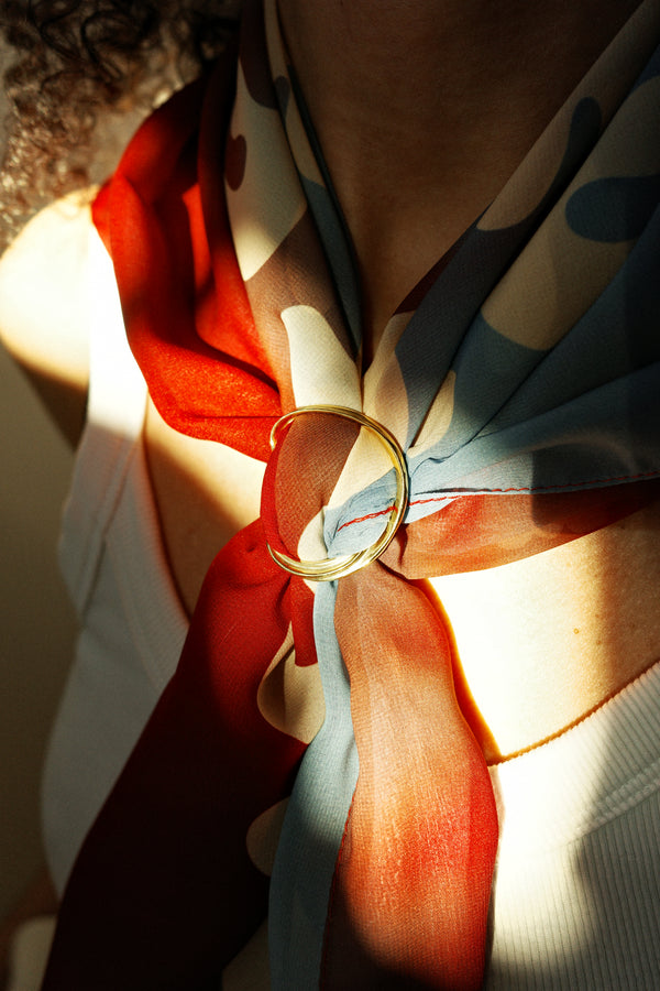 Scarf & Sculpted Ring Set : Daniela Doe X Crush Jewel - Designed & Made in Malmö & Barcelona