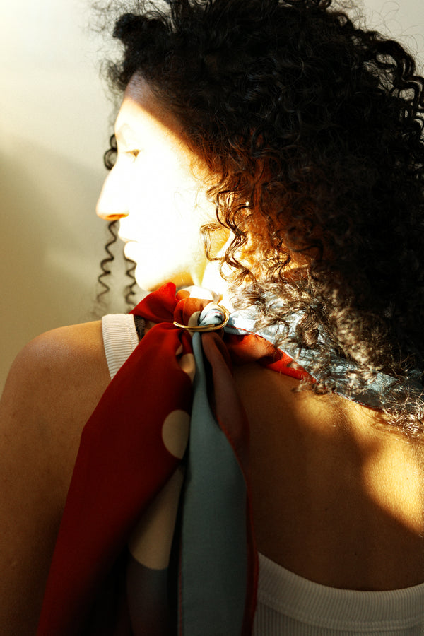 Scarf & Sculpted Ring Set : Daniela Doe X Crush Jewel - Designed & Made in Malmö & Barcelona
