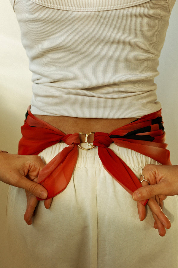 Scarf & Sculpted Ring Set : Daniela Doe X Crush Jewel - Designed & Made in Malmö & Barcelona