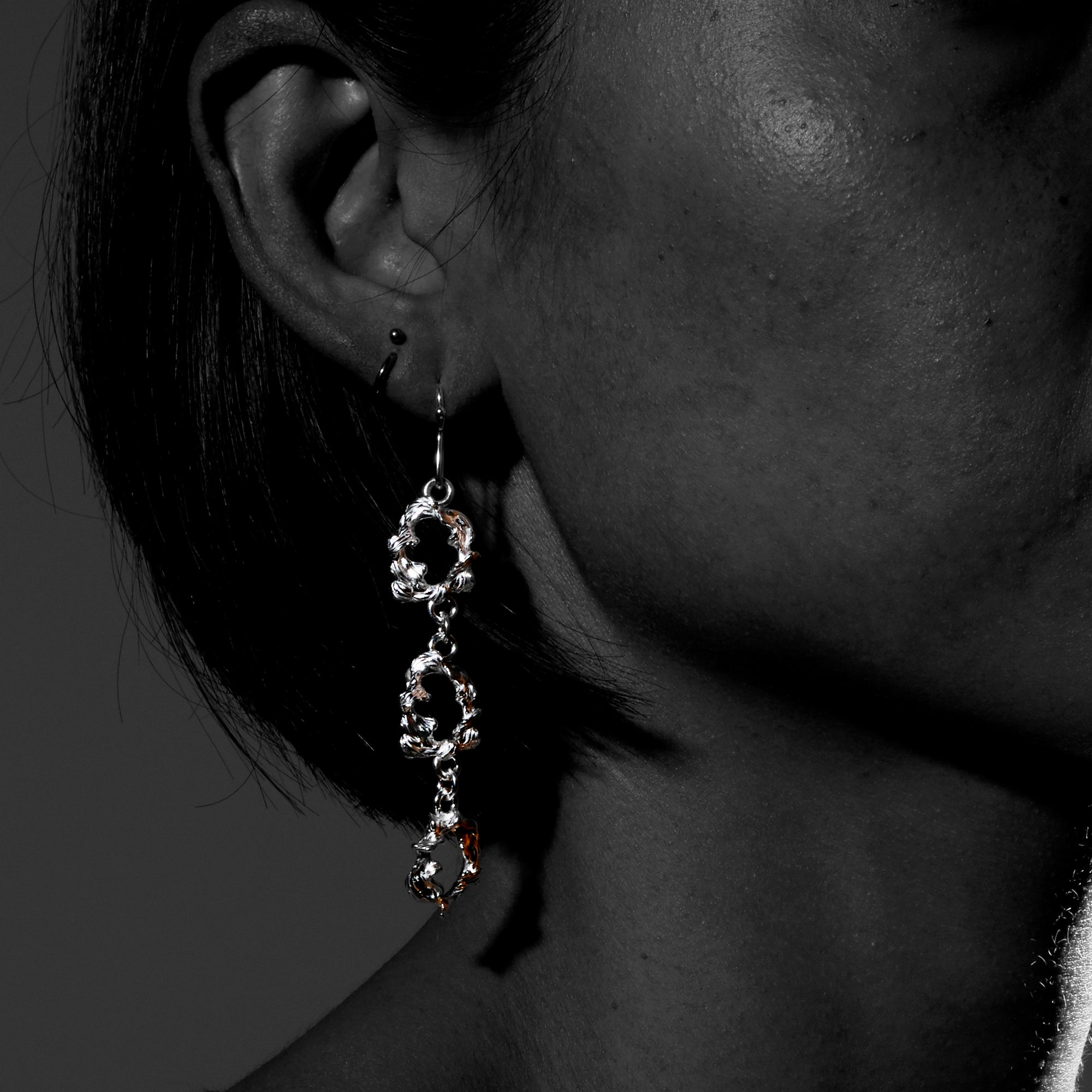 Pothos Earrings - Handmade in 925 Silver