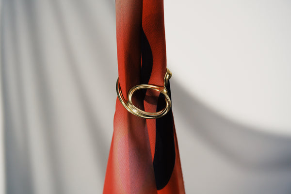 Scarf & Sculpted Ring Set : Daniela Doe X Crush Jewel - Designed & Made in Malmö & Barcelona