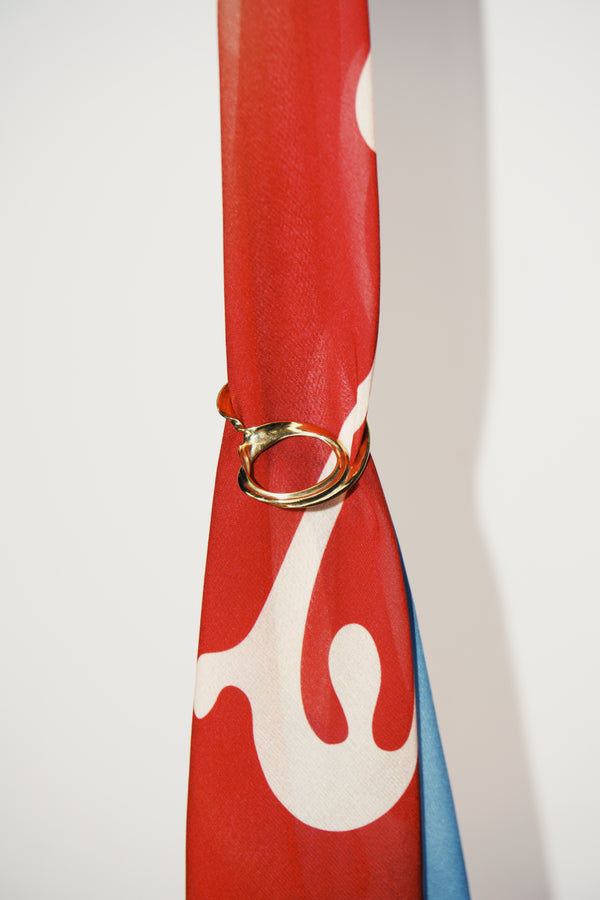 Scarf & Sculpted Ring Set : Daniela Doe X Crush Jewel - Designed & Made in Malmö & Barcelona
