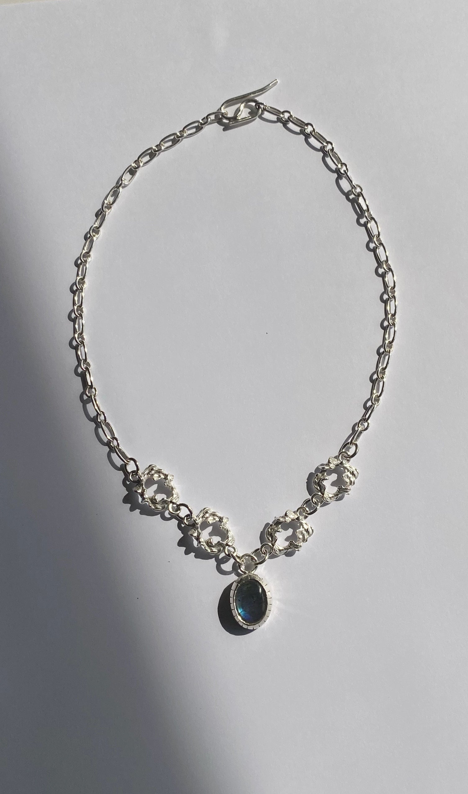 Labradorite Necklace - Handmade in 925 Silver