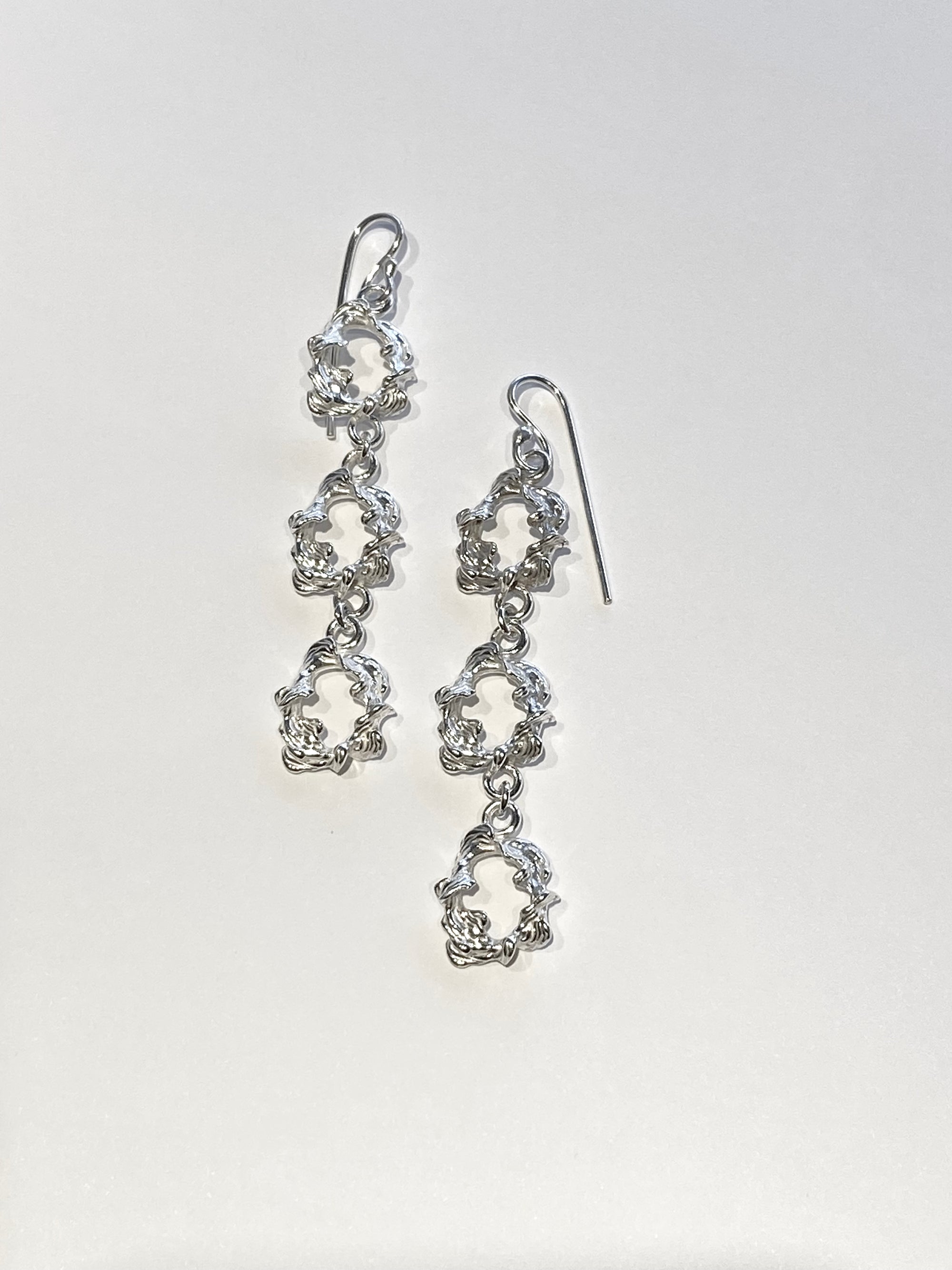 Pothos Earrings - Handmade in 925 Silver