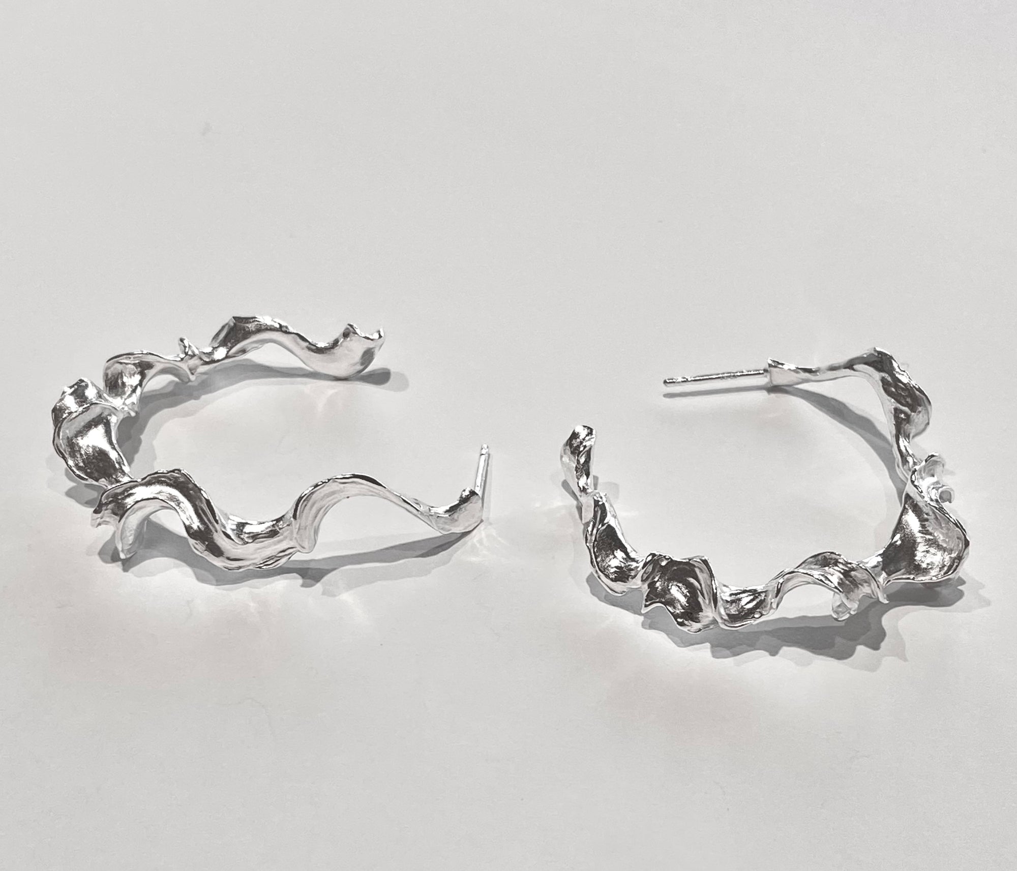 Aurea Hoop Earrings - Handmade in 925 Silver