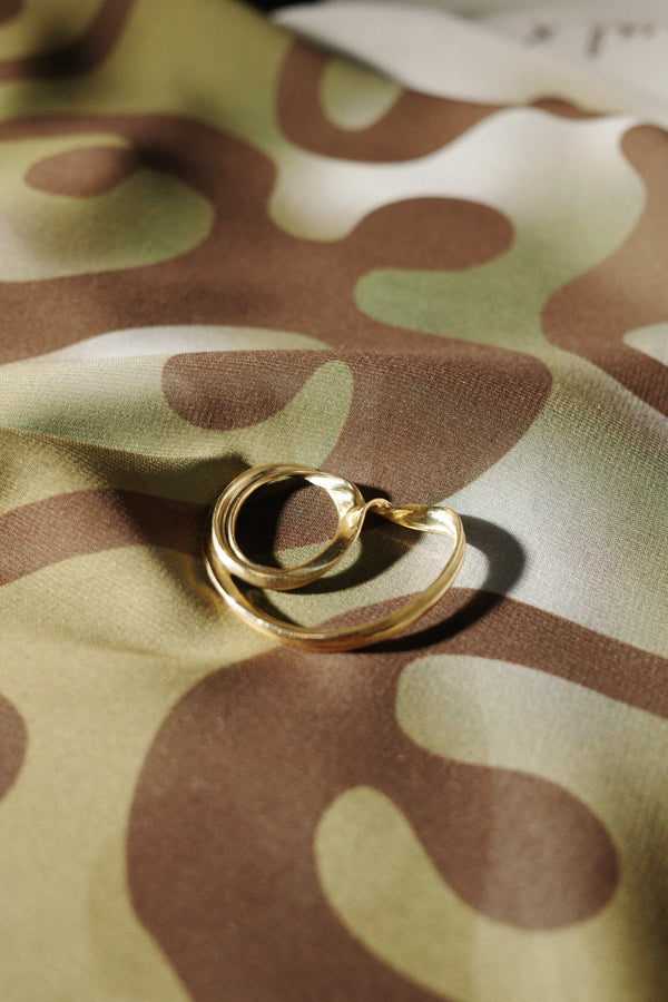 Scarf & Sculpted Ring Set : Daniela Doe X Crush Jewel - Designed & Made in Malmö & Barcelona