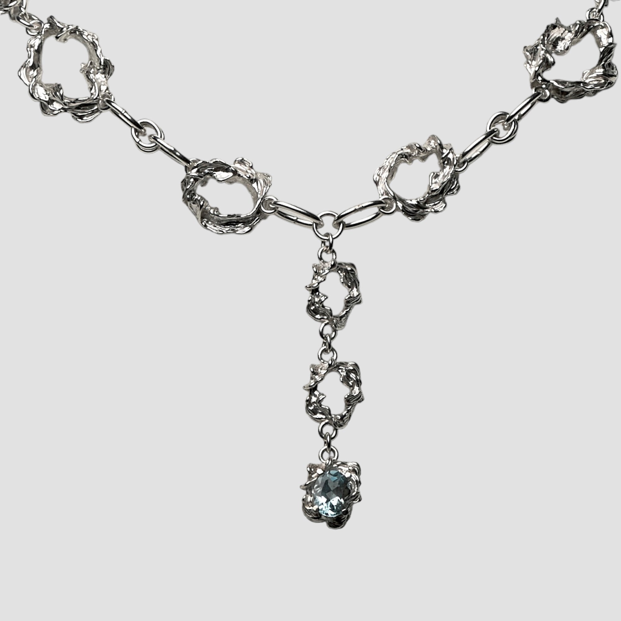 Thalassa Stone Necklace - Handmade in 925 Silver