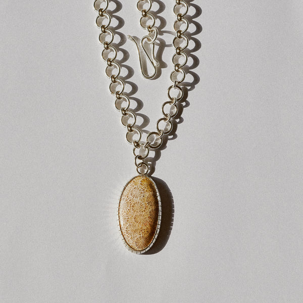 Coral Fossil Necklace